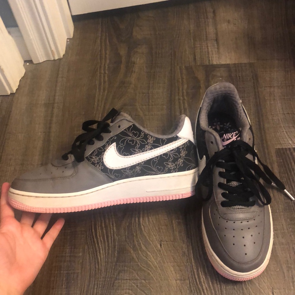COPY - RARE Pink and Grey Nike Air Force Ones